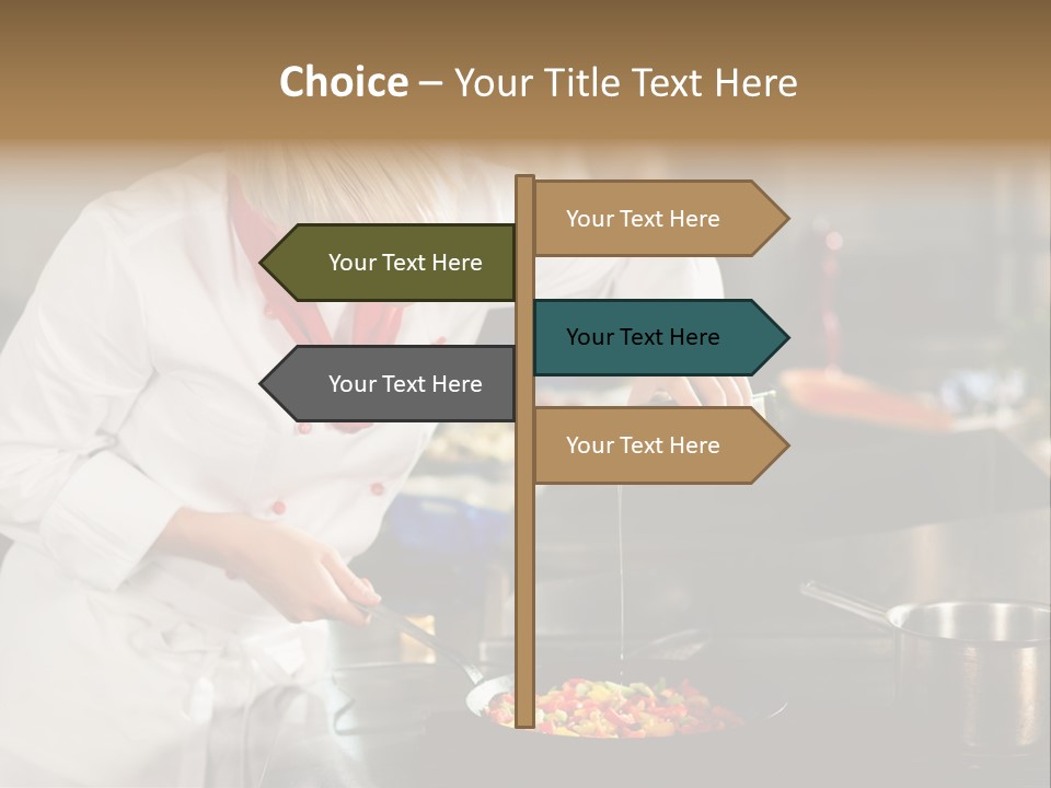 Restaurant Kitchen Hotel Caucasian PowerPoint Template