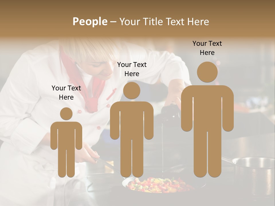 Restaurant Kitchen Hotel Caucasian PowerPoint Template