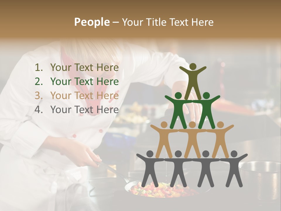 Restaurant Kitchen Hotel Caucasian PowerPoint Template