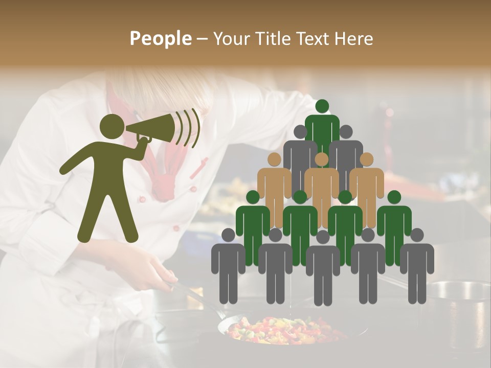 Restaurant Kitchen Hotel Caucasian PowerPoint Template