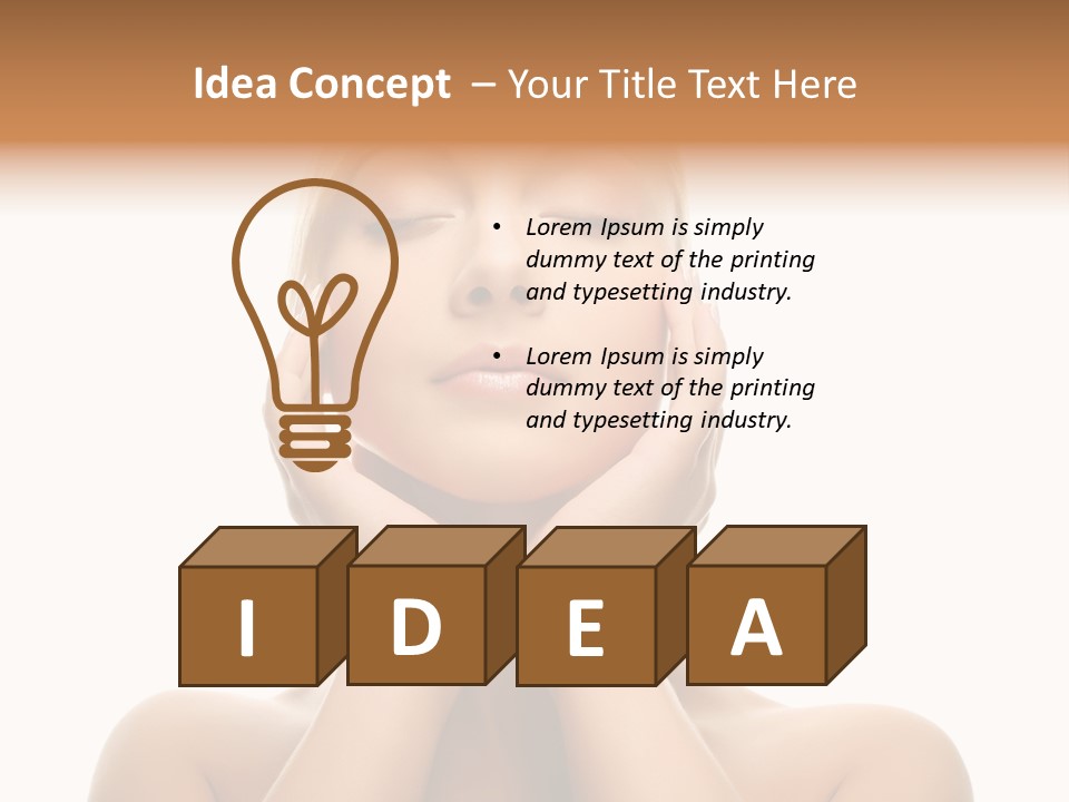 Freshness Purity Isolated PowerPoint Template