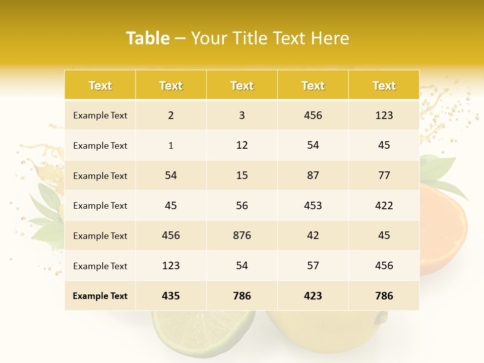 Health Food Green PowerPoint Template