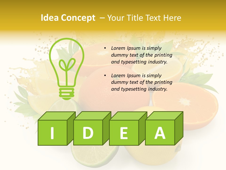 Health Food Green PowerPoint Template