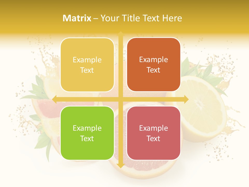 Cocktail Juice Slice PowerPoint Template