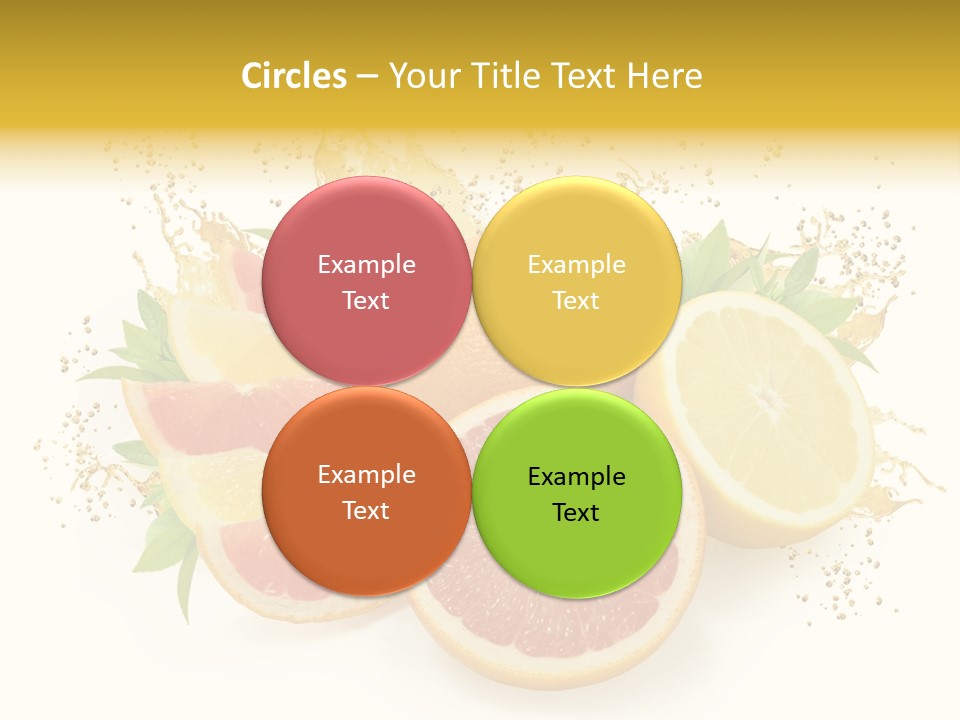 Cocktail Juice Slice PowerPoint Template