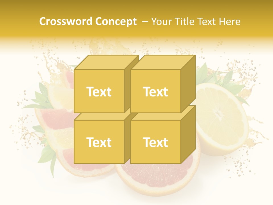 Cocktail Juice Slice PowerPoint Template