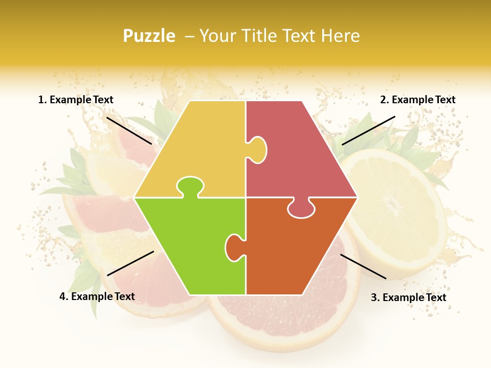 Cocktail Juice Slice PowerPoint Template
