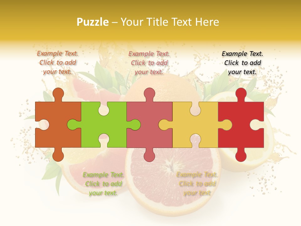 Cocktail Juice Slice PowerPoint Template