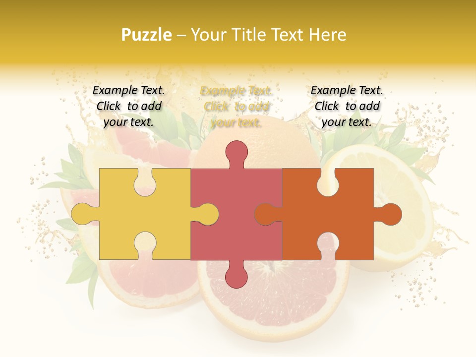 Cocktail Juice Slice PowerPoint Template