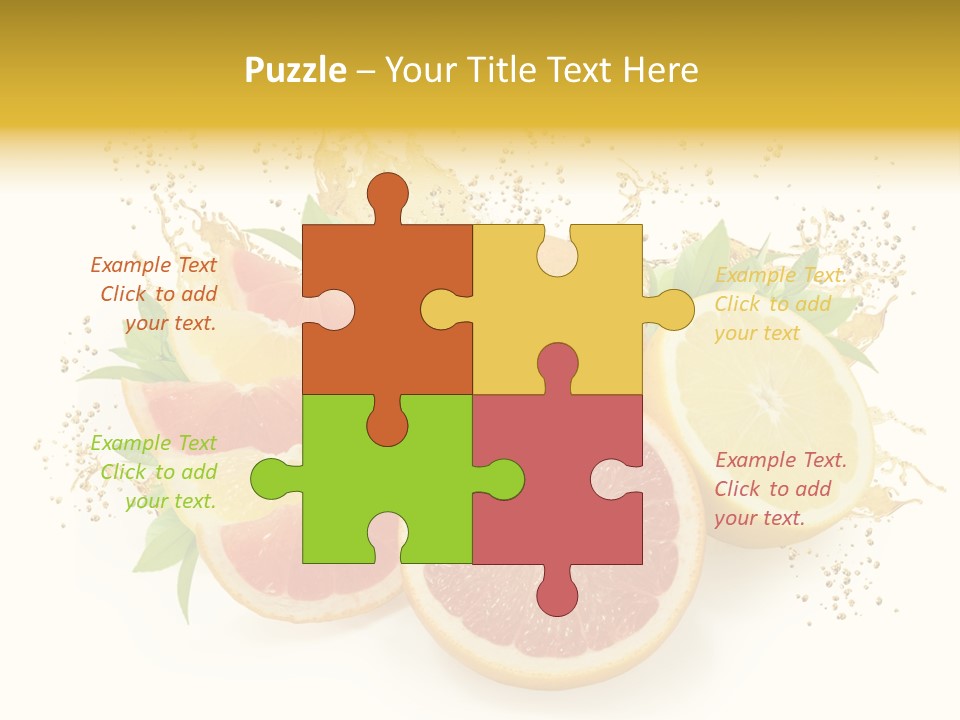 Cocktail Juice Slice PowerPoint Template