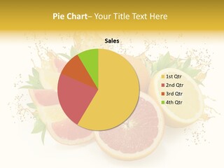 Cocktail Juice Slice PowerPoint Template