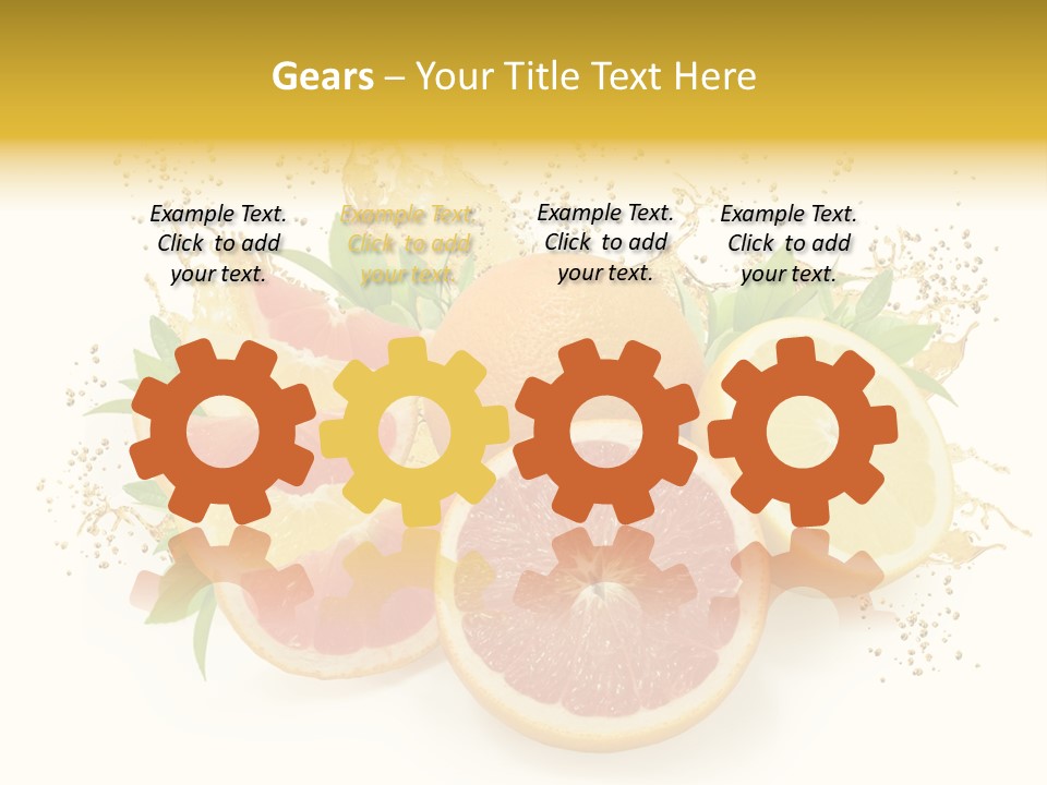 Cocktail Juice Slice PowerPoint Template