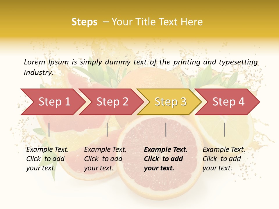 Cocktail Juice Slice PowerPoint Template