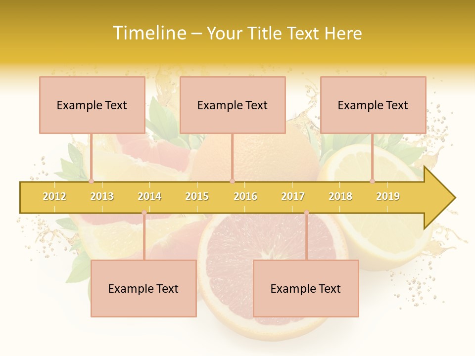 Cocktail Juice Slice PowerPoint Template