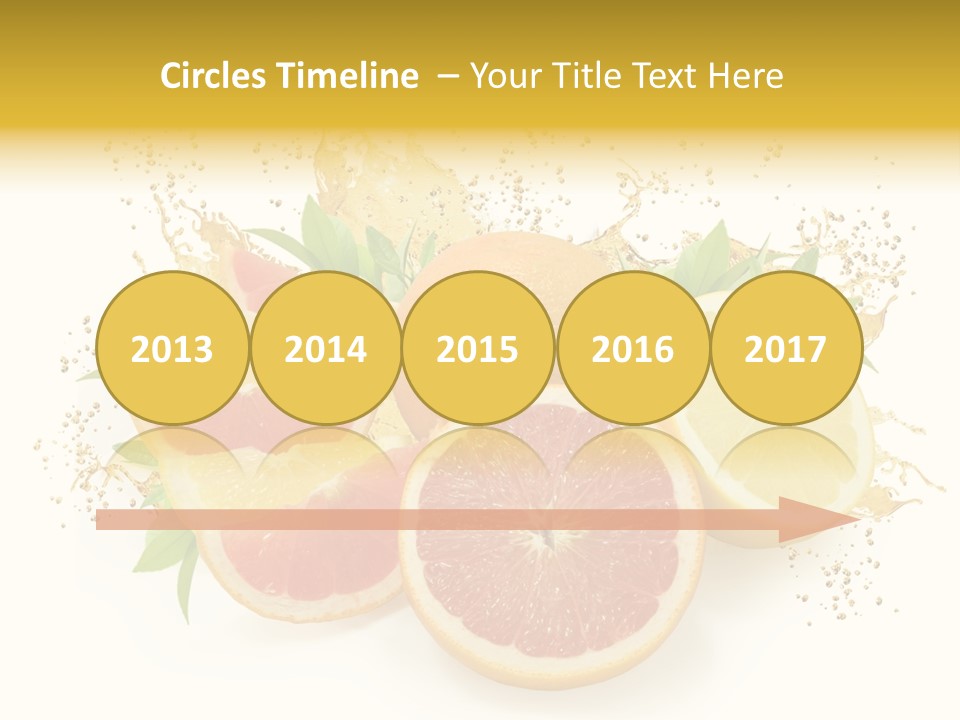 Cocktail Juice Slice PowerPoint Template