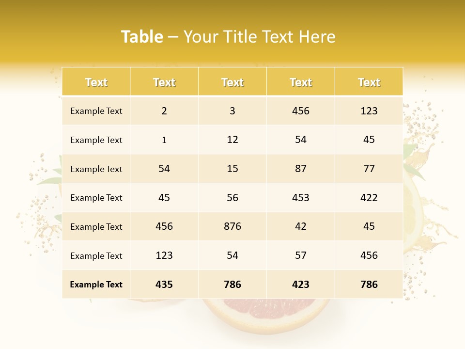 Cocktail Juice Slice PowerPoint Template