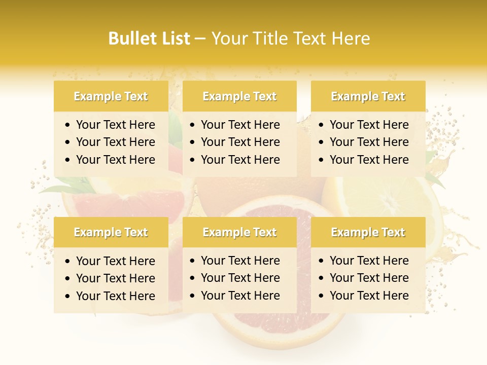 Cocktail Juice Slice PowerPoint Template