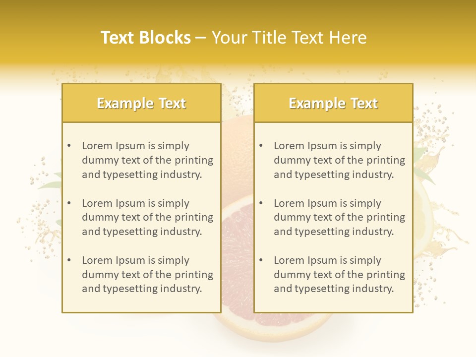 Cocktail Juice Slice PowerPoint Template