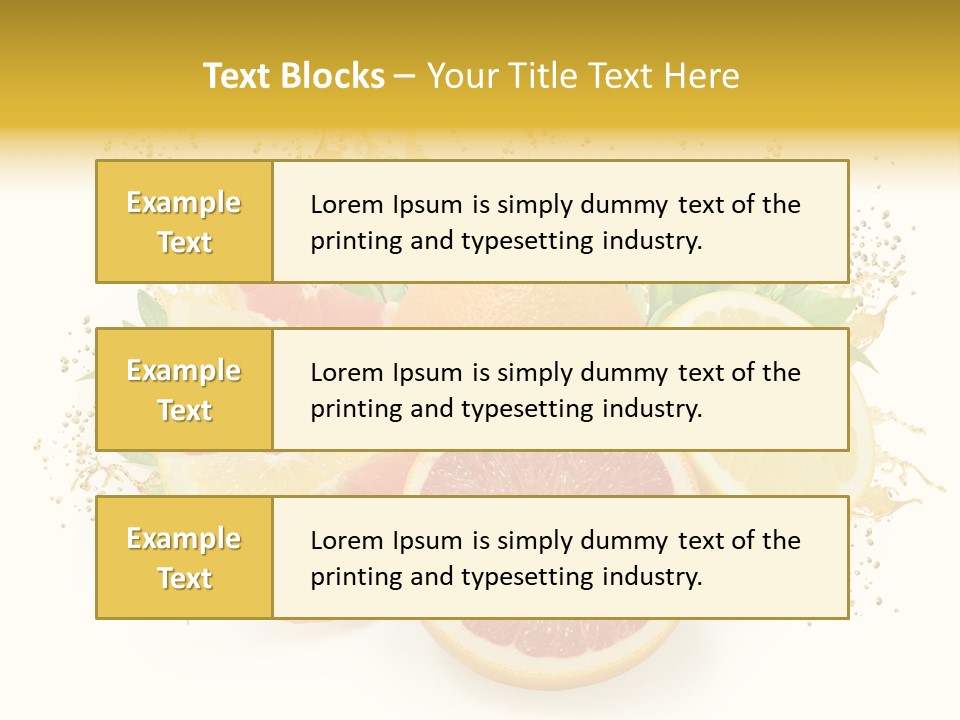 Cocktail Juice Slice PowerPoint Template