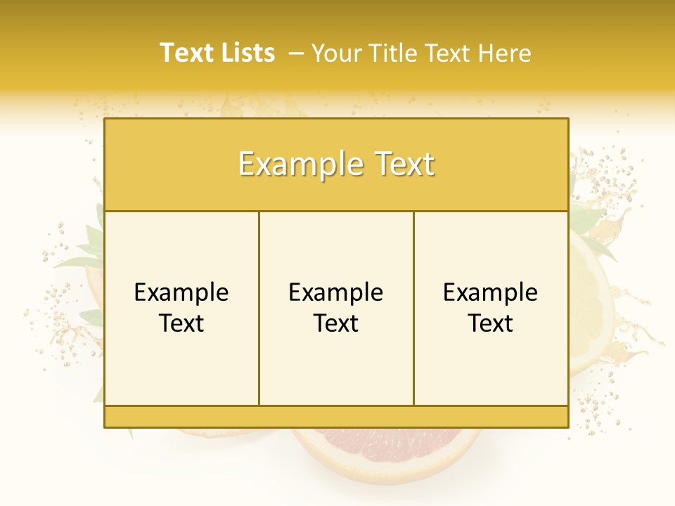 Cocktail Juice Slice PowerPoint Template