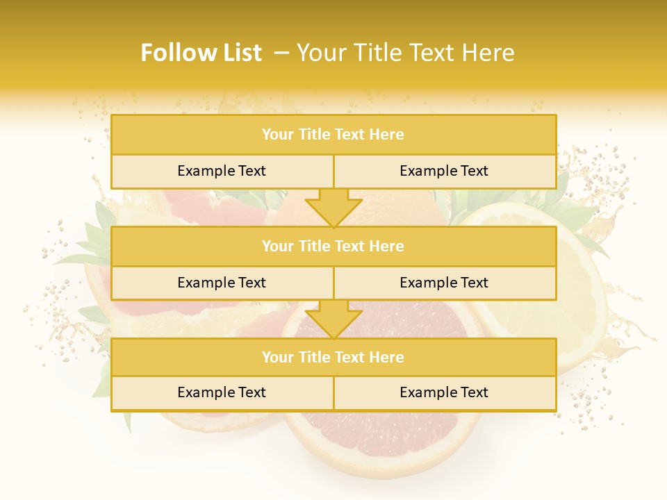 Cocktail Juice Slice PowerPoint Template