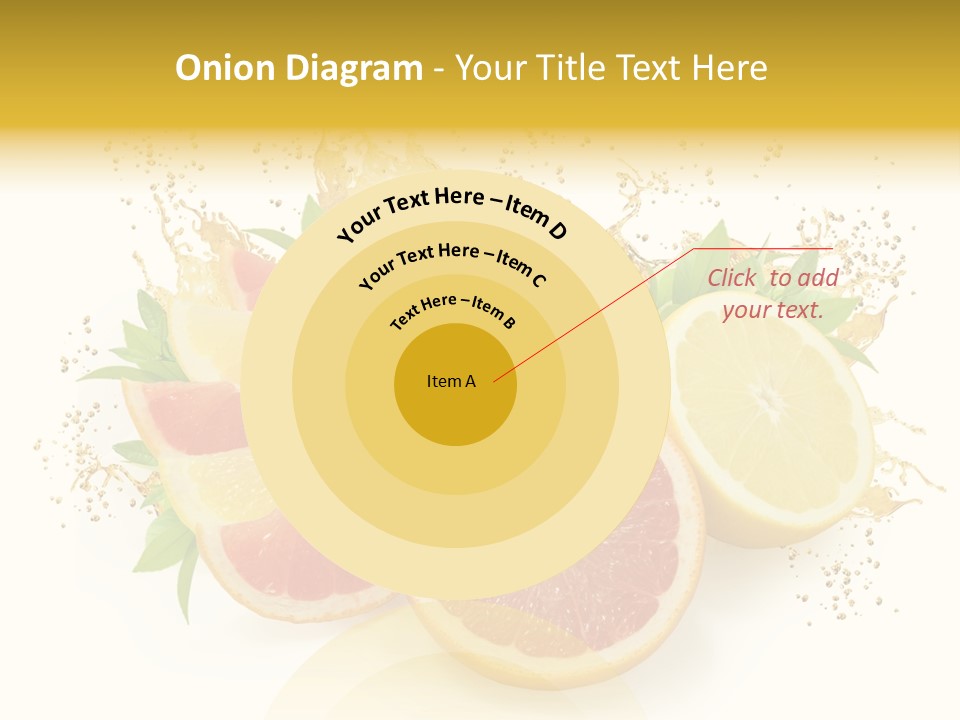 Cocktail Juice Slice PowerPoint Template