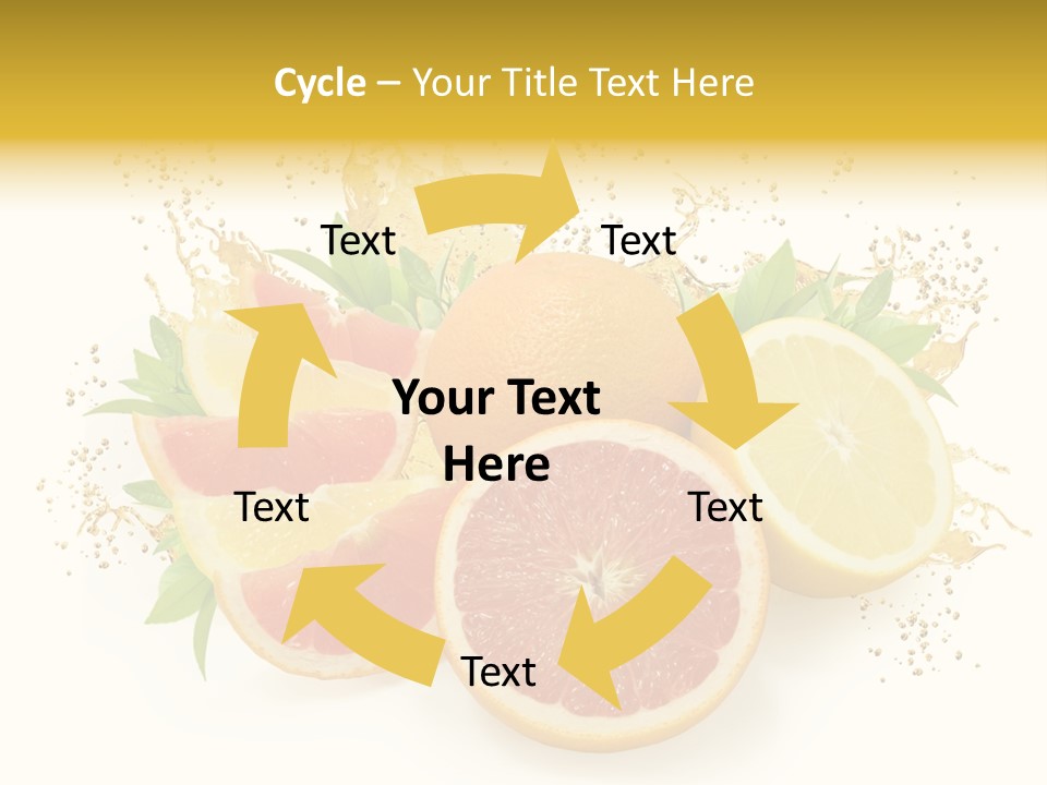 Cocktail Juice Slice PowerPoint Template
