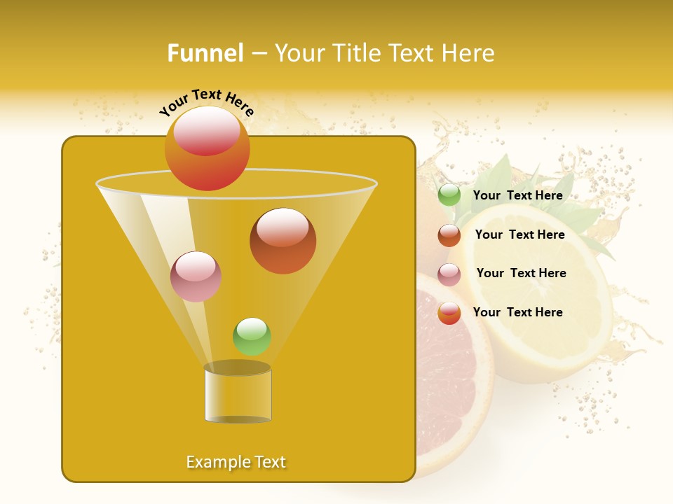 Cocktail Juice Slice PowerPoint Template