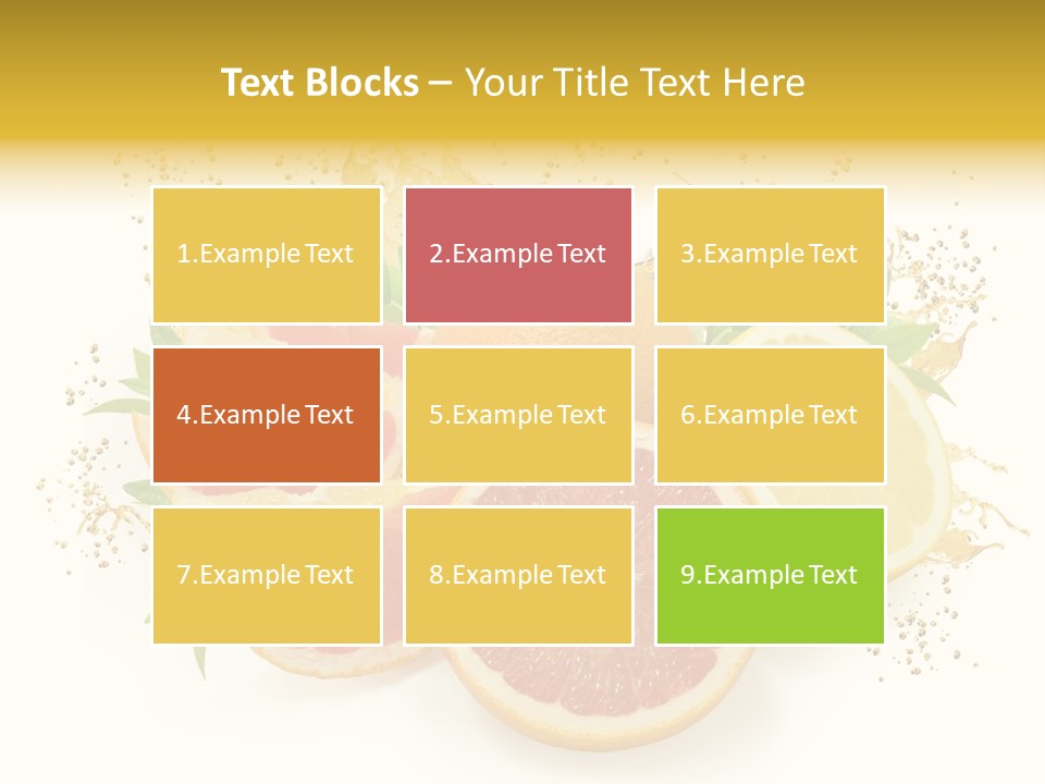 Cocktail Juice Slice PowerPoint Template