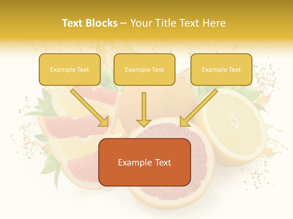Cocktail Juice Slice PowerPoint Template