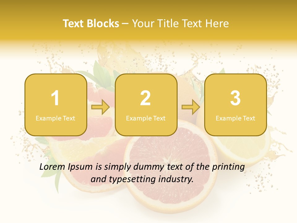 Cocktail Juice Slice PowerPoint Template
