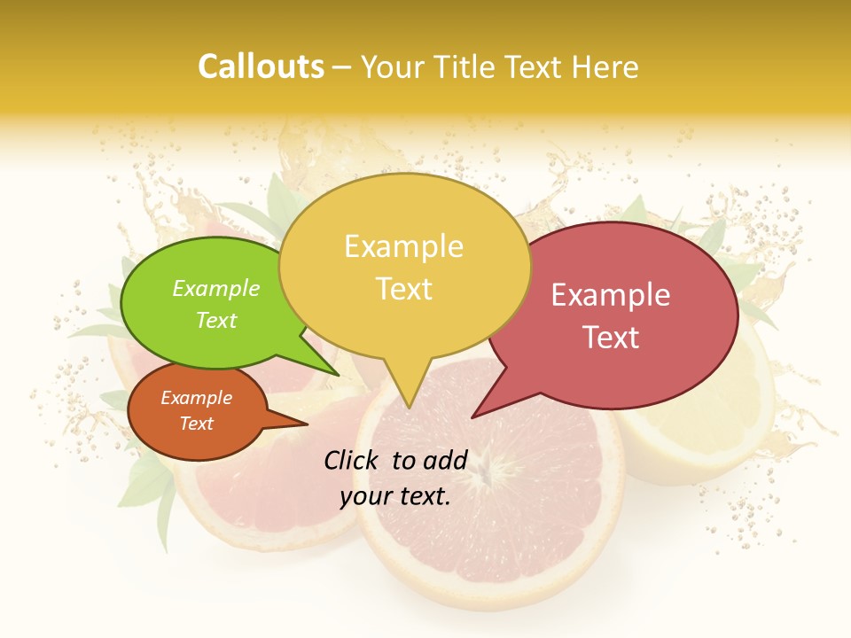 Cocktail Juice Slice PowerPoint Template