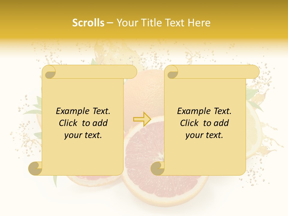 Cocktail Juice Slice PowerPoint Template