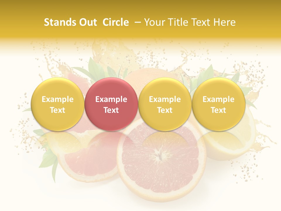 Cocktail Juice Slice PowerPoint Template