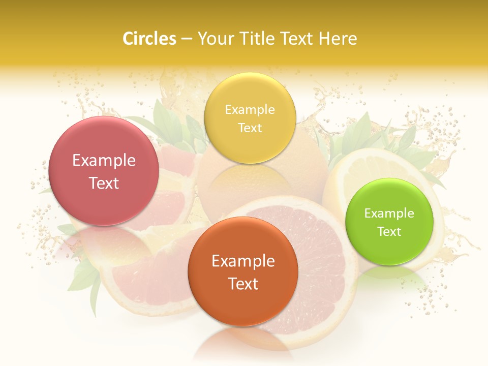 Cocktail Juice Slice PowerPoint Template