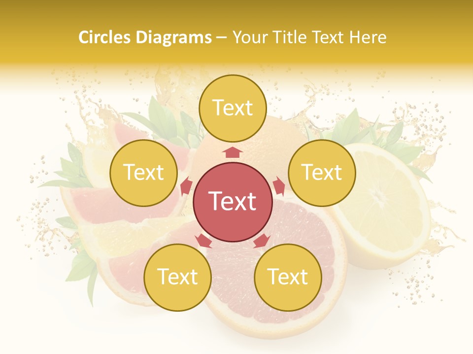 Cocktail Juice Slice PowerPoint Template