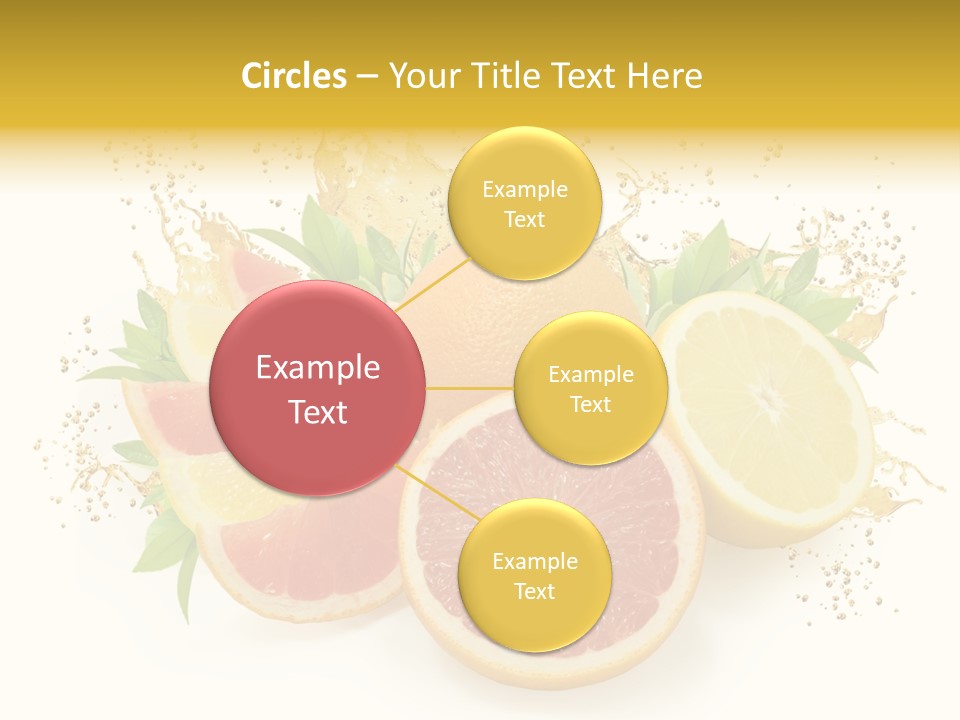 Cocktail Juice Slice PowerPoint Template