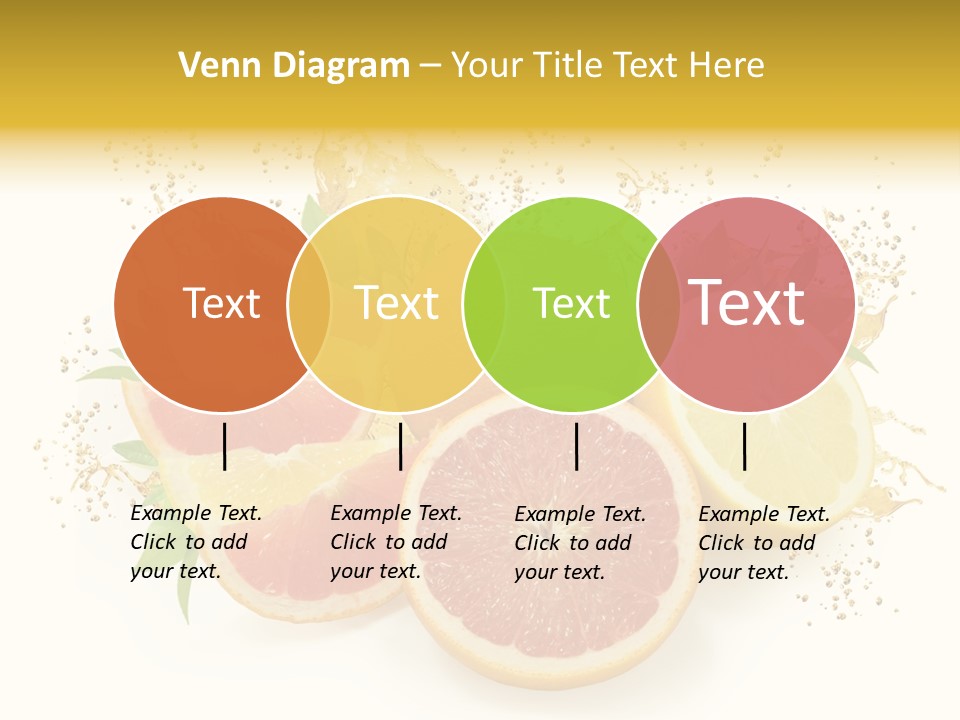 Cocktail Juice Slice PowerPoint Template