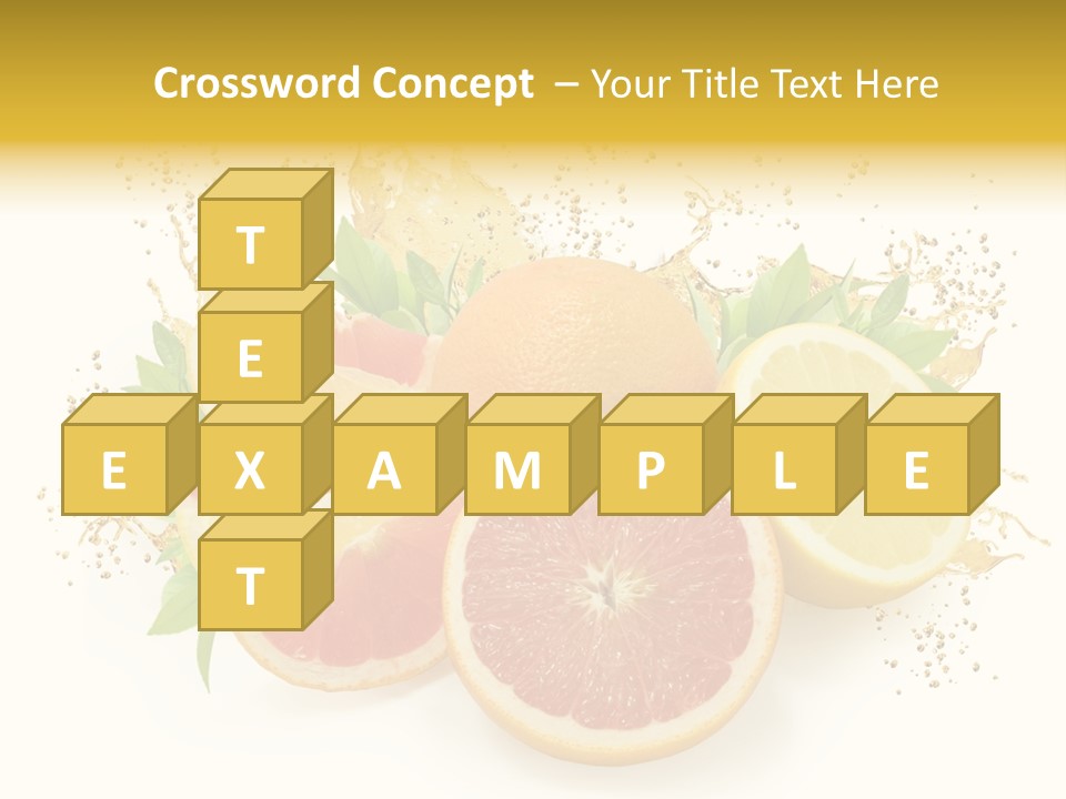 Cocktail Juice Slice PowerPoint Template