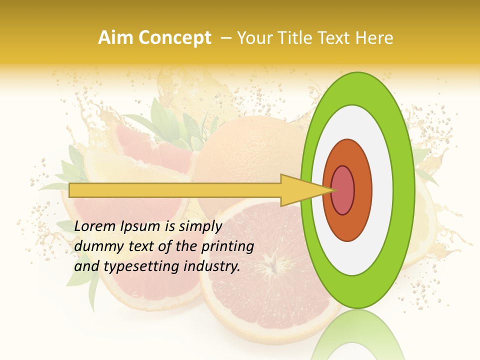 Cocktail Juice Slice PowerPoint Template