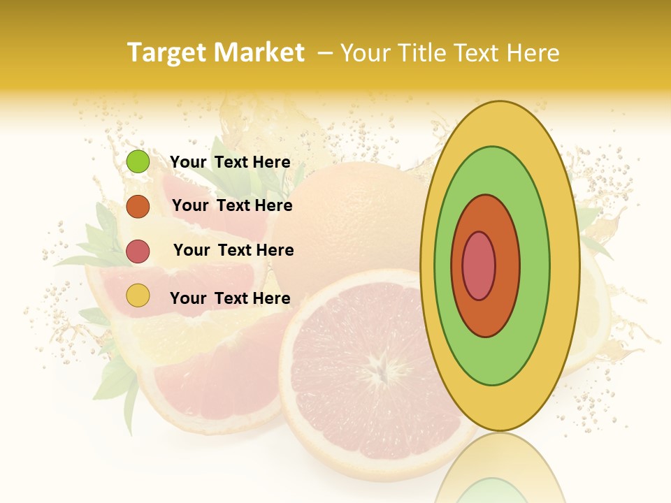 Cocktail Juice Slice PowerPoint Template