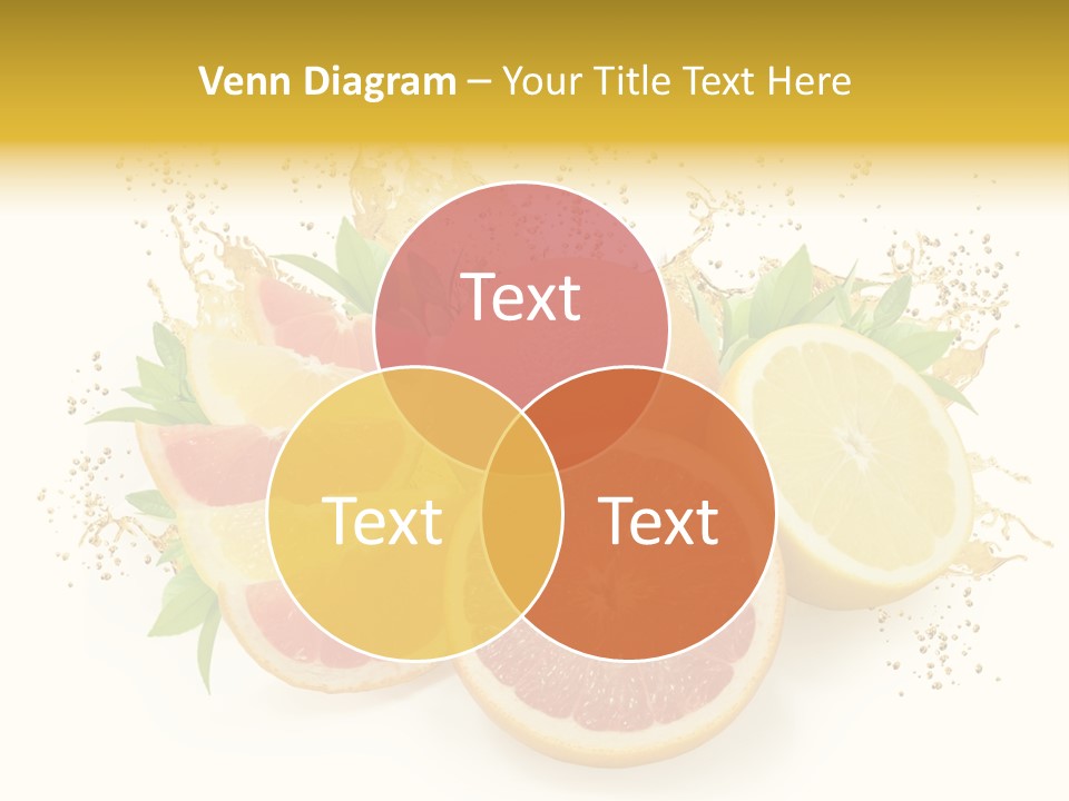 Cocktail Juice Slice PowerPoint Template