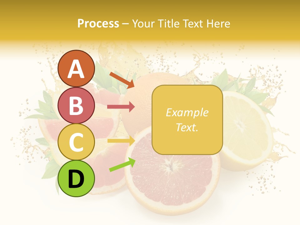 Cocktail Juice Slice PowerPoint Template