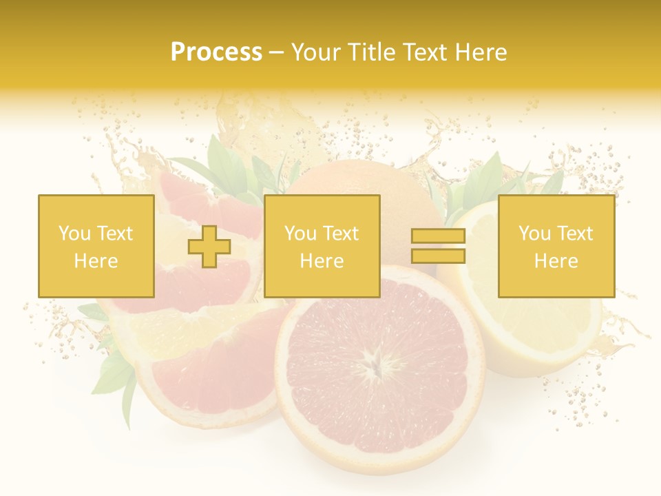 Cocktail Juice Slice PowerPoint Template