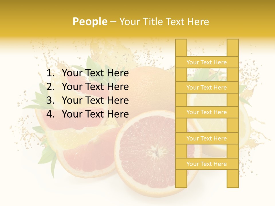 Cocktail Juice Slice PowerPoint Template