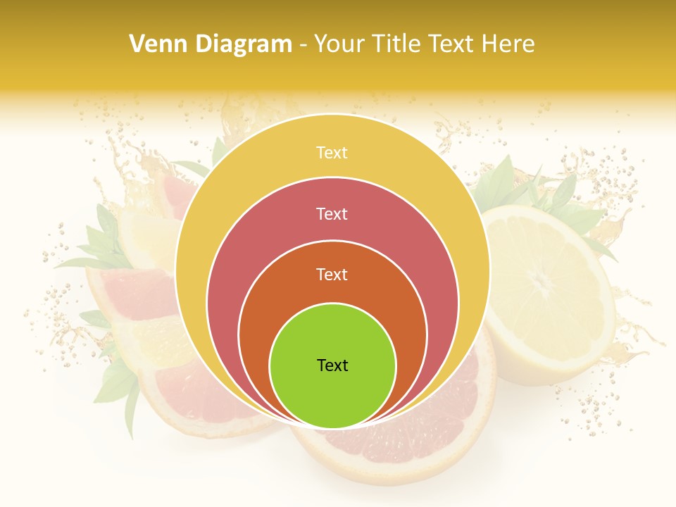 Cocktail Juice Slice PowerPoint Template