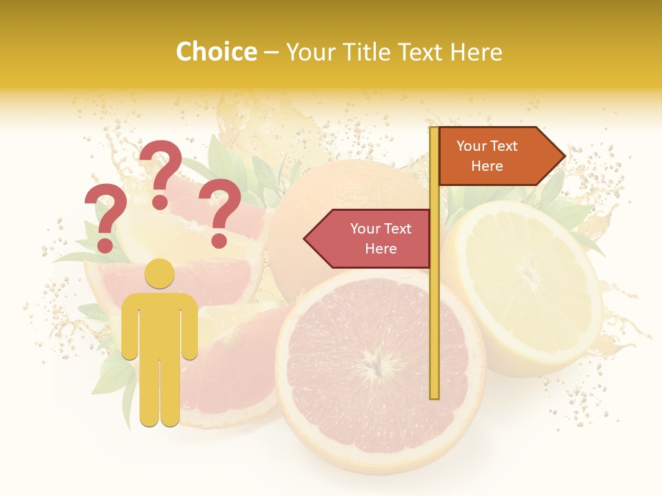 Cocktail Juice Slice PowerPoint Template