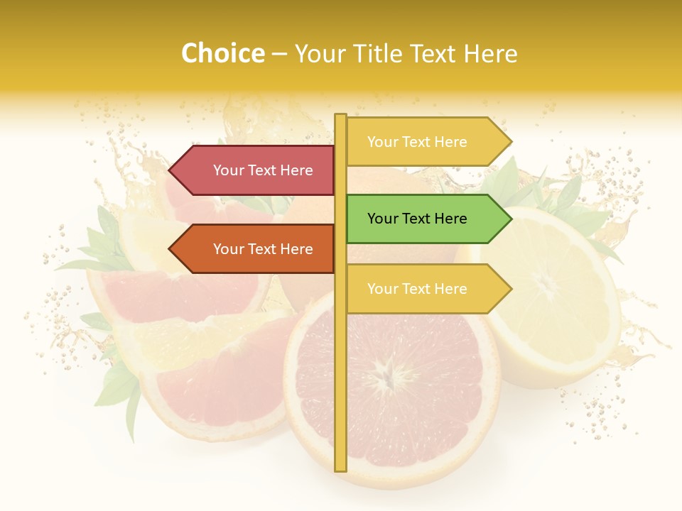 Cocktail Juice Slice PowerPoint Template