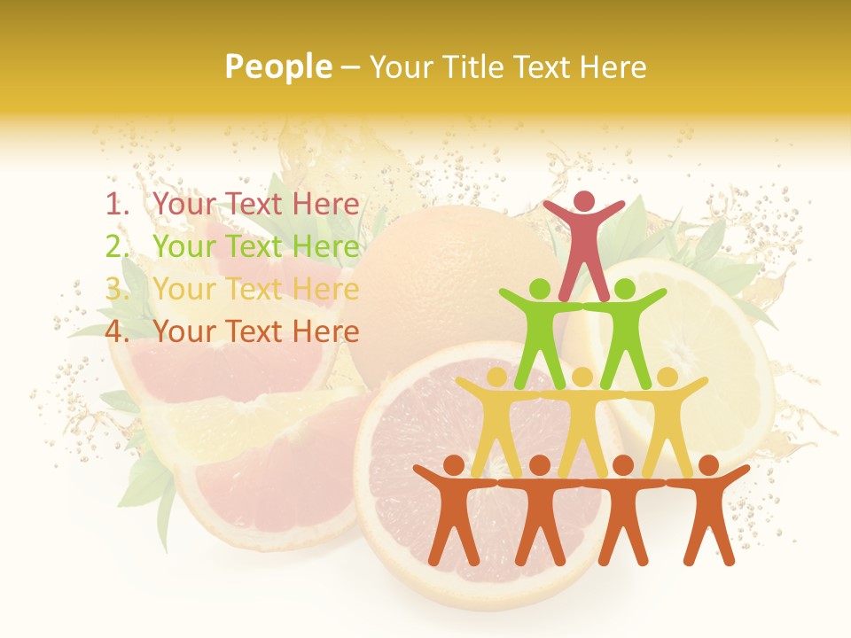 Cocktail Juice Slice PowerPoint Template