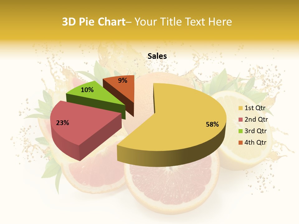 Cocktail Juice Slice PowerPoint Template